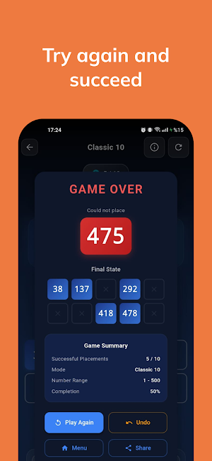 Blind Sort: Numbers Screenshot 3