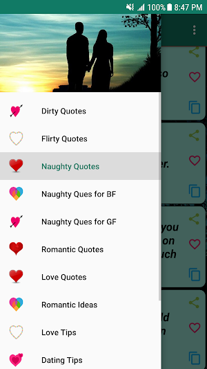 Dirty Mind Quotes Screenshot 0