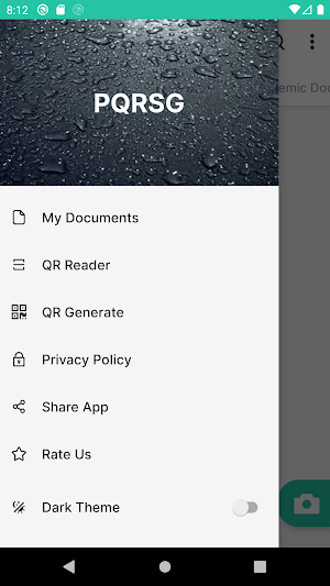 PQRSG - PDF & QR Code Cam Scan Screenshot 1