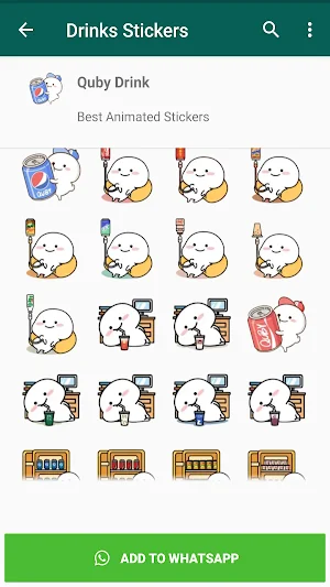 Drinks Stickers for WhatsApp Screenshot 1