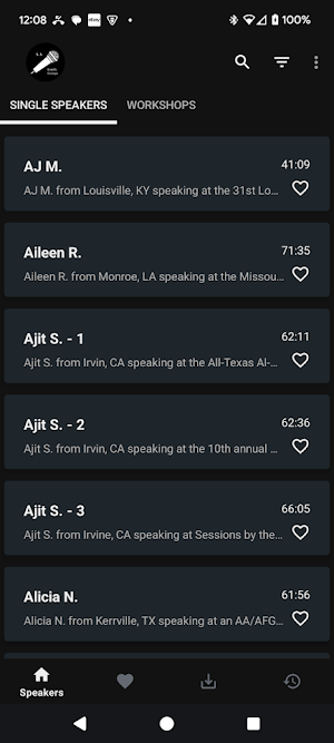 Al-Anon Speakers - AA Family Screenshot 0