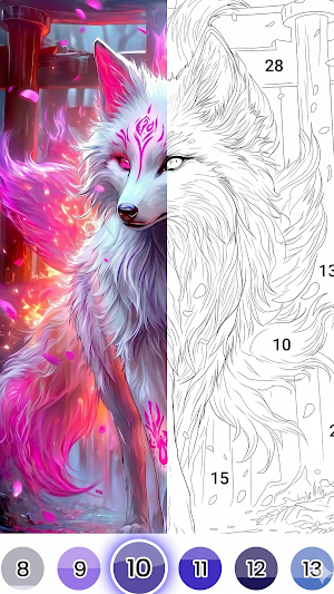 Spirit Animals Color By Number Screenshot 2