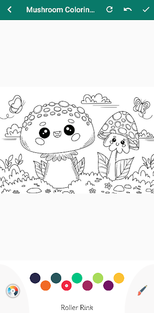 Cute Mushroom Coloring Book Screenshot 3