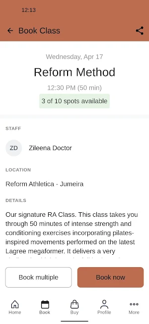 Reform Athletica Screenshot 2