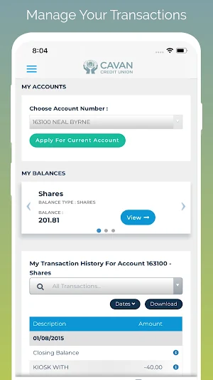 Cavan CU Screenshot 1