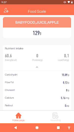 Food Scale Screenshot 2