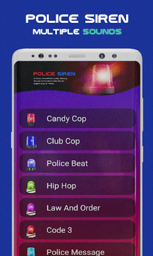 Police Siren Sounds and Lights Screenshot 3