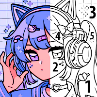 Anime Color by Number Paint