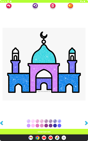 Coloring Beautiful Mosques Screenshot 3