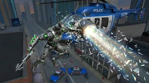 City Flying Bat Robot Hero Screenshot 3