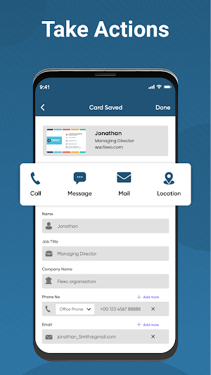 Business Card Scanner App Screenshot 1
