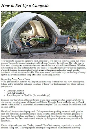 Camping Tutorial Screenshot 3