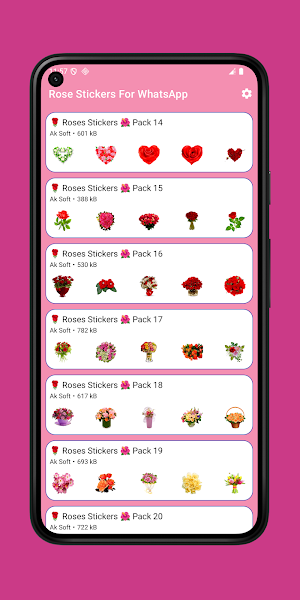 Rose Stickers for WhatsApp Screenshot 2