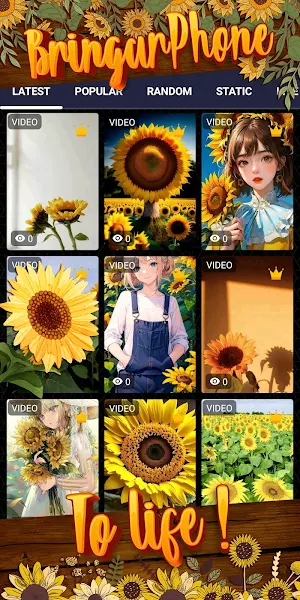 sunflower wallpaper Screenshot 1
