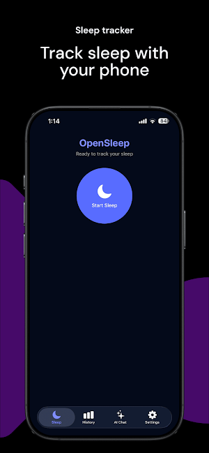 Open Sleep-offline sleep track Screenshot 1