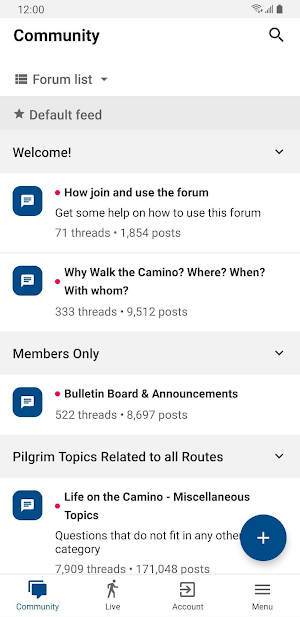 Camino Forum Screenshot 1