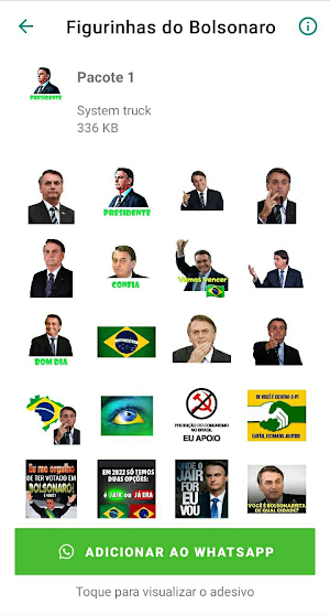 Figurinhas do Bolsonaro Screenshot 0
