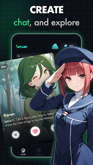 Rolemantic : Anime Friend Chat Screenshot 2