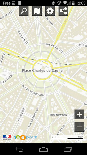 Géoportail mobile Screenshot 0