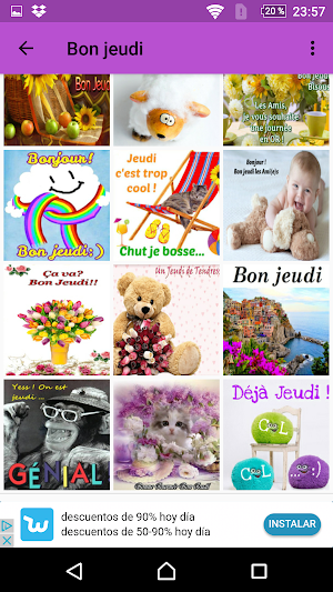 Bon Jeudi - Images et phrases Screenshot 3