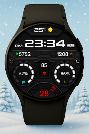 TurboTick Digital watch face Screenshot 0