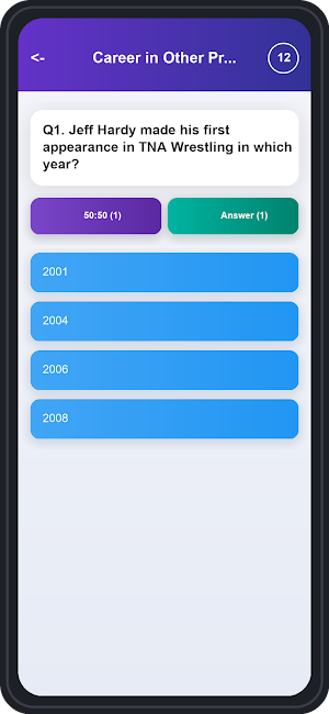 Jeff Hardy Trivia Quiz Screenshot 3