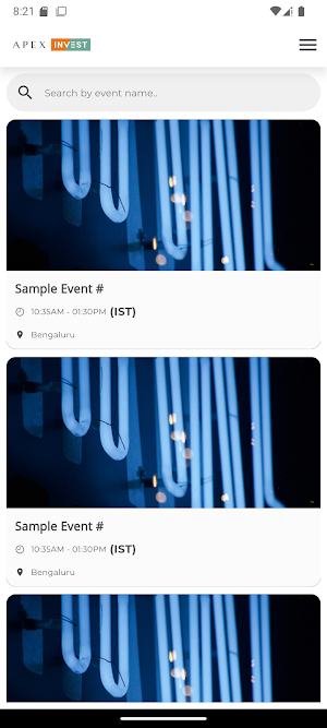 Apex Invest Events Screenshot 0