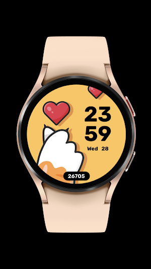 Cute Meow watch face Screenshot 1