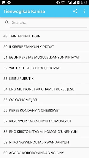 CMF Kalenjin Hymns Screenshot 1