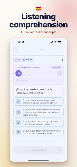 DELE Exam A2 B1 B2 · Spanish Screenshot 2