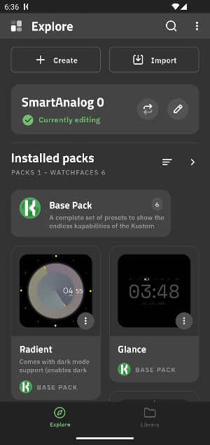 KWCH Kustom Watchface Creator Screenshot 1