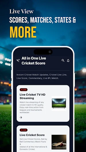 CricVision:Live Match & Stream Screenshot 3