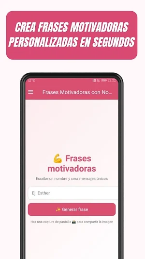Frases Motivadoras con Nombre Screenshot 0