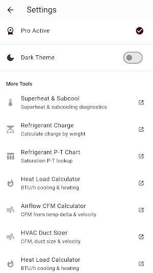 HVAC Psychrometric Calculator Screenshot 3