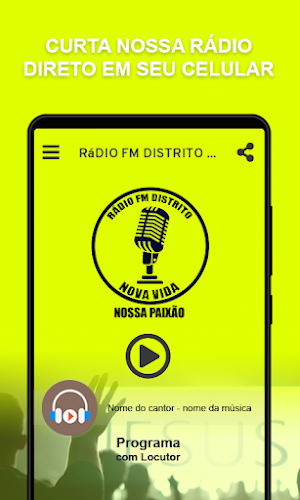 Rádio FM Distrito Nova Vida Screenshot 0