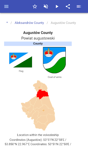 Districts in Poland Screenshot 2