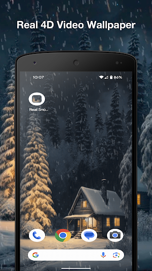 Real Snowfall Live Wallpaper Screenshot 2