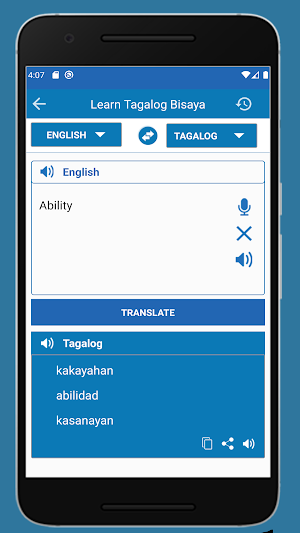 Tagalog Bisaya Dictionary Screenshot 3