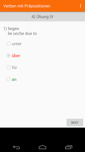 German Verbs B1/B2 Goethe Screenshot 1
