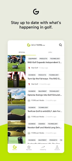 GolfWire.com Screenshot 1