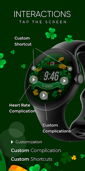 Saint Patrick's Day Watch Face Screenshot 2