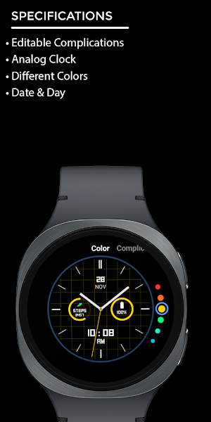 Night 16A -Analog Watch Face Screenshot 3