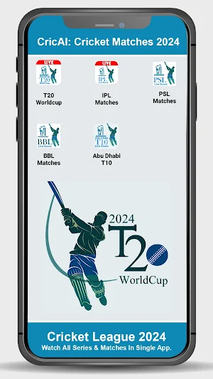 CricAI:T20 WorldCup Live Score Screenshot 0