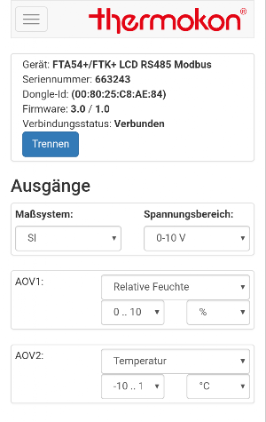 Thermokon USEapp Screenshot 1