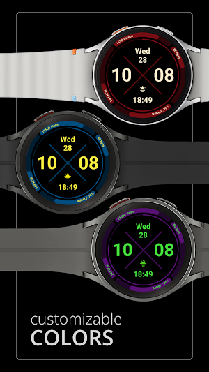 DADAM120: Digital Watch Face Screenshot 1
