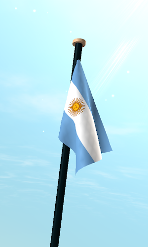 Argentina Flag 3D Free Screenshot 2