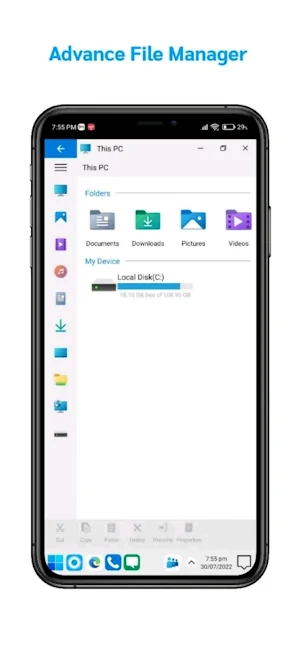 Computer win 11 launcher pro Screenshot 1