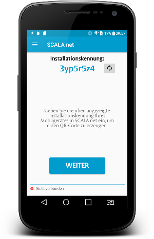 SCALA net App Access Screenshot 1