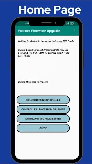 Procom Firmware Upgrade Screenshot 0