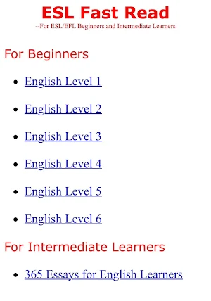 ESL Fast Read Screenshot 0